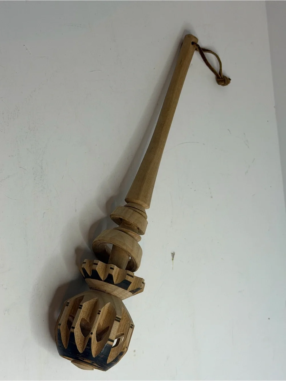 Authentic Hand-Carved Mexican Wooden Molinillo Hot Chocolate Whisk